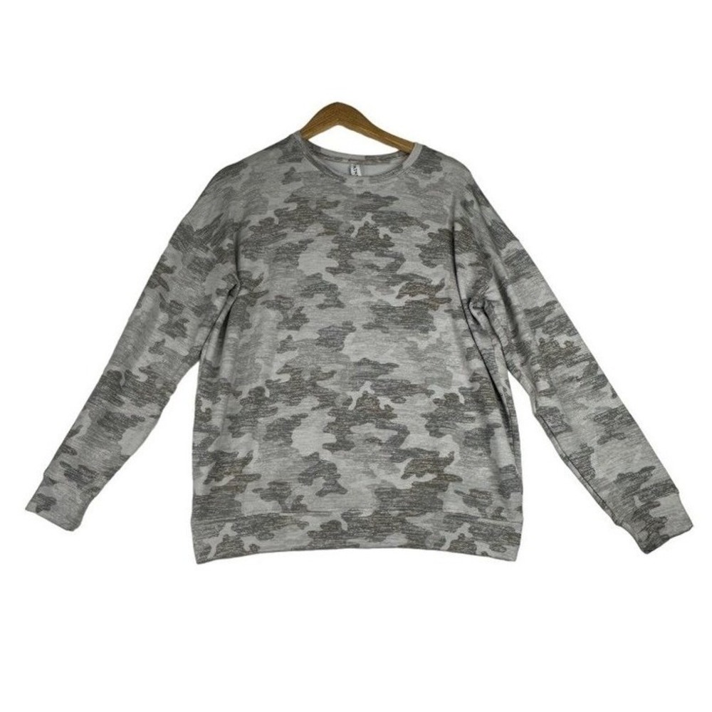 Athleta Camo Print Pullover Crewneck sz Small